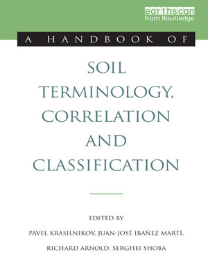 cover image of A Handbook of Soil Terminology, Correlation and Classification
